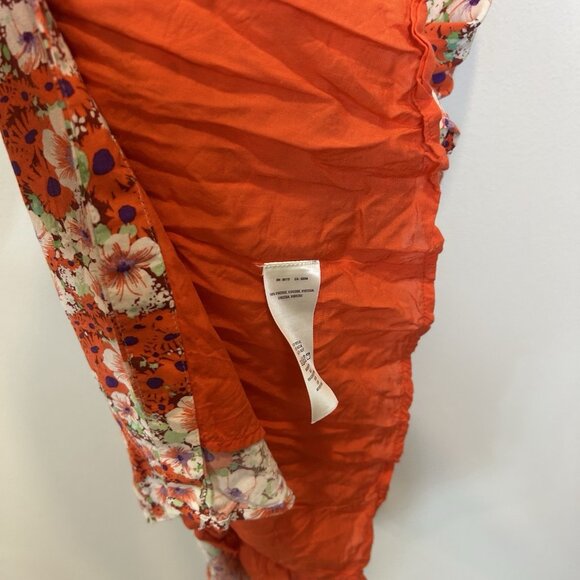 Anthropologie Maeve Tate Sundress Floral Midi Dress Women's Size 6 Button Front - Picture 6 of 11